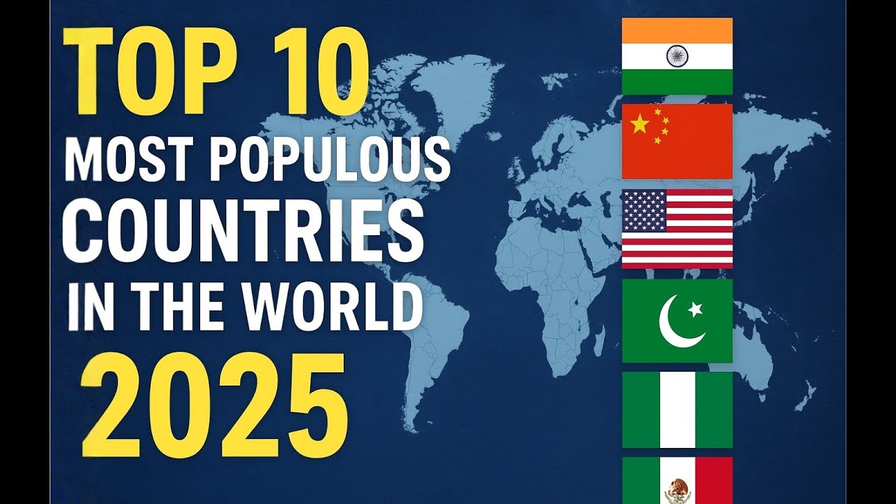 Top 10 Most Populous Countries in the World 2025 | Largest Populations ...