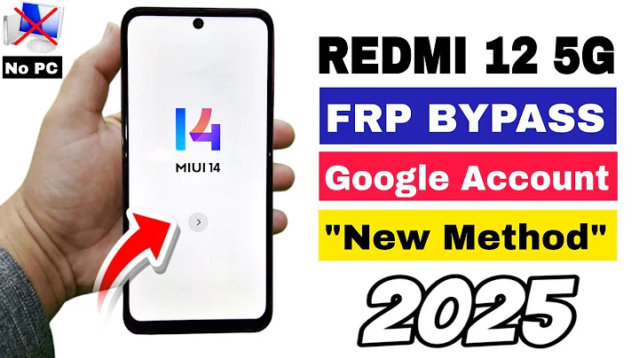 Redmi 12 5G FRP Bypass MIUI 14 | Redmi 12 MIUI 14 Android 13 Google Account Unlock 2025 Without PC