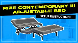 Rize Contemporary III Adjustable Bed Setup-Setup Correctly