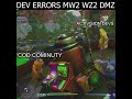 activision vs the cod community when they ask for dev errors to be fixed  #shorts #short