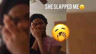 My mama reaction to Nasty nasty🤣‼️ she slapped me😮