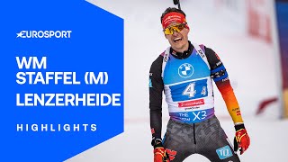 WM | Männer-Staffel | Highlights Deutsch | Medaille für Nawrath, Riethmüller, Kühn und Horn