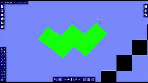 Softbody "W" Pentomino in Algodoo