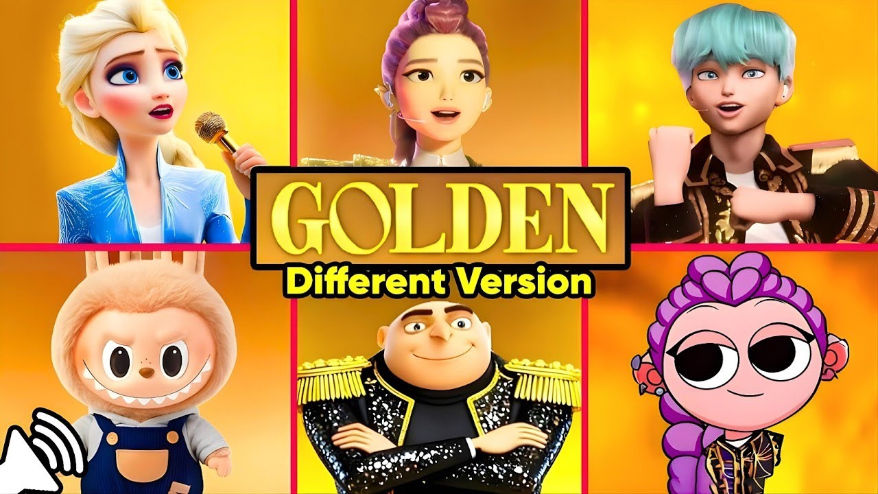 Song 'GOLDEN Huntr/x Through Different Versions ~ Guess The Song Golden KPOP DEMON HUNTERS !