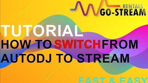 " HOW to SWITCH from AutoDJ to Stream in Centovacast  EASY Tutorial " #GO-STREAM