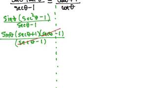 Ls2.2 Video 6: Prove Trig Identities 6