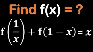 An Algebra Test: Solving An Excellent Functional Equation for f(x)