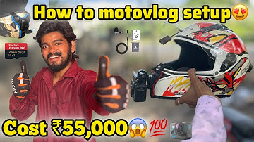How to motovlog setup in tamil | GoPro Motovlog Setup | Helmet Camera Setup Step by Step🥳
