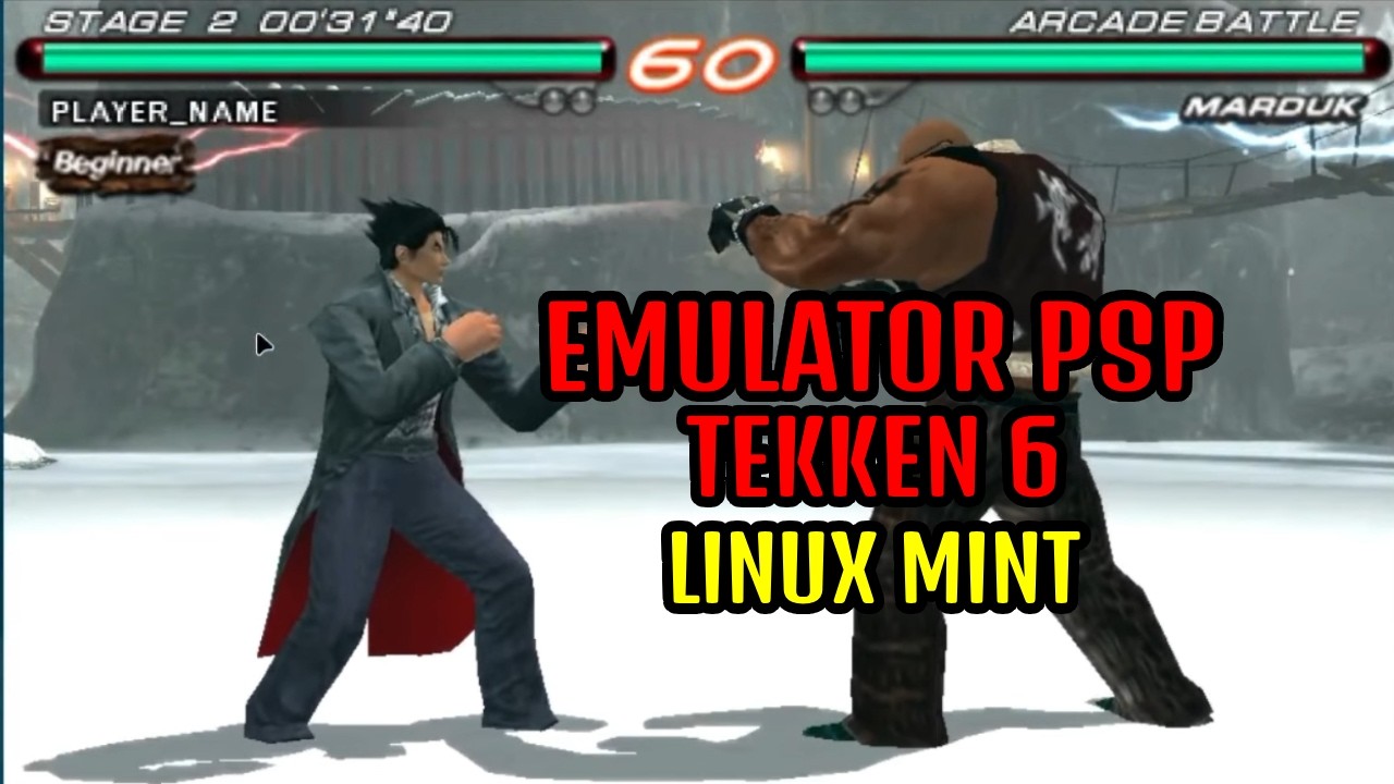 Instalacja EMULATORA PSP w systemie Linux Mint +GAMEPLAY TEKKEN 6 - YouTube