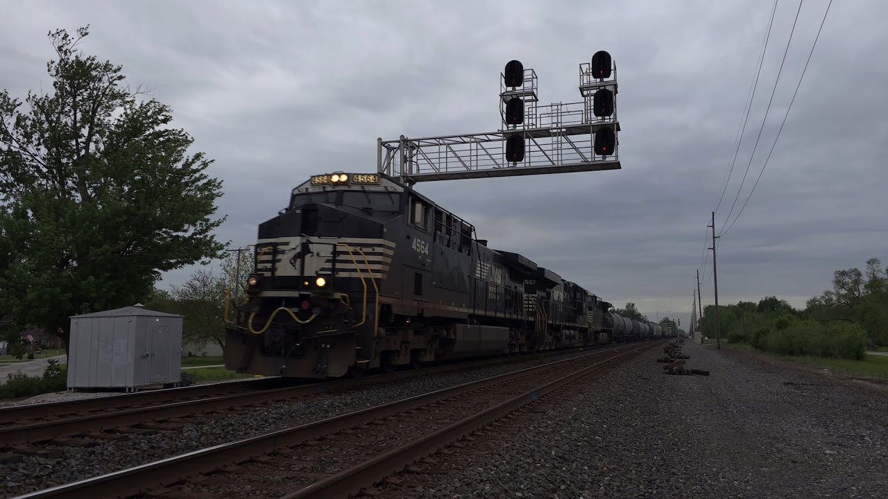 NS AC44C6M #4564, ES44DC #7557, & AC44C6M #4083 head eastbound @ Millbury w/ NS 380 | 5/17/25 |