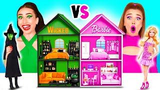 Download Lagu We Bouwen Een Geweldig Poppenhuis Barbie vs Wicked Uitdaging | Creatieve Decoratiehacks BaRaDa MP3