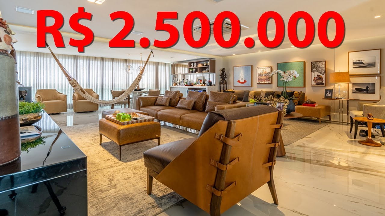 ❤️ Apartamento de 247 m² SUPER DECORADO e LUXUOSO com a melhor localização de Le Parc Salvador