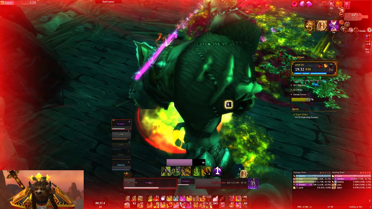 WoW Patch 7.3.2 - Maw of Souls +16 [+3] (Vengeance Demon Hunter PoV)