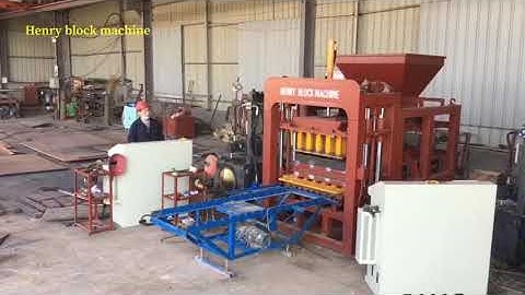 QT4-15 double T shape paver making machine wonderful testing for Uganda buyers without color paving