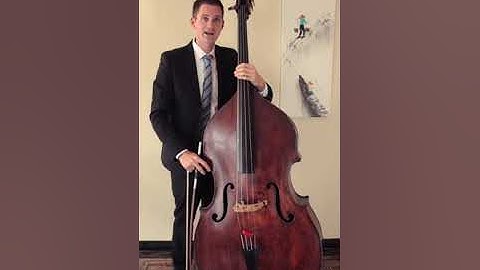 Playing Open Strings on Double bass (upright bass)