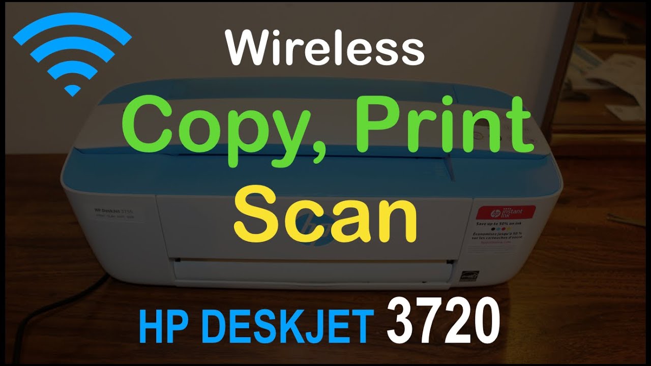 Print & HP Deskjet 3720, 3733, 3775, 3777 All-in-one Printer review ? - YouTube