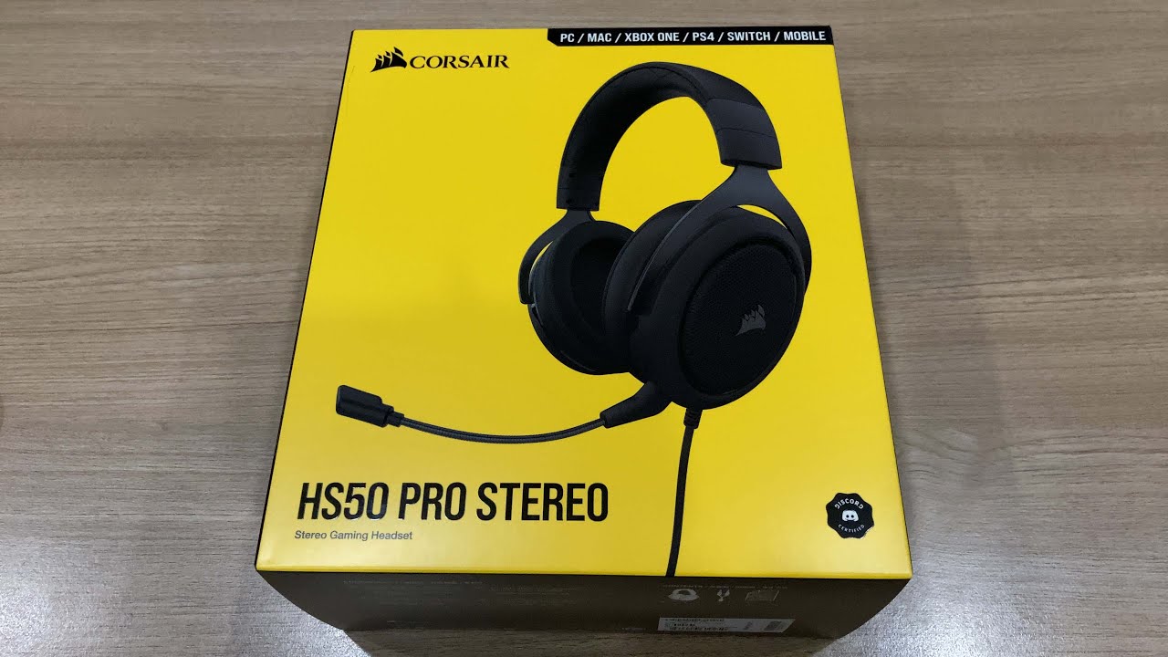 A solid no-frills headphone for gamers | Corsair HS50 Headset Unboxing