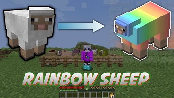Rainbow sheep in Minecraft - PE + Bedrock + Java