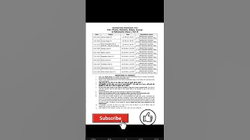 Nou B.sc. Physics, Chemistry,Botany, Zoology & Mathematics (Hons)Part 2 exam date 2022#shorts