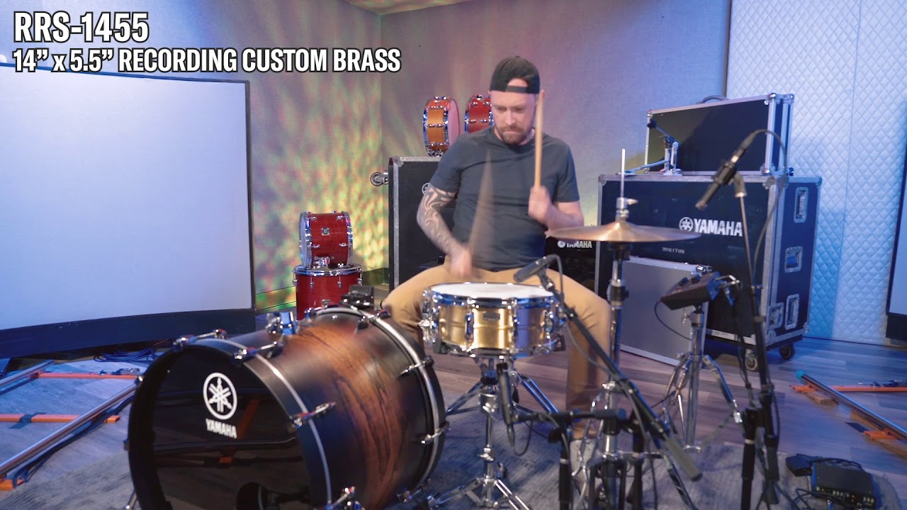 acoustic drums guitar center Yamaha Aluminum 14” x 5.5” Vs. Brass 14” x 5.5” Snare Drum Comparison
