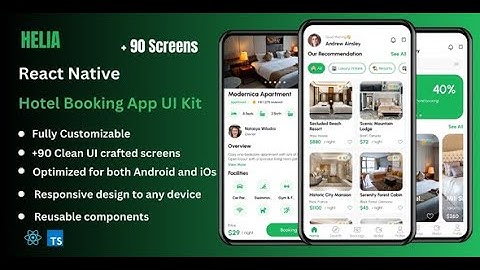 Helia - Hotel Booking React Native Expo App Ui Kit