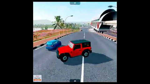 Mahindra Thar Car Game Download | इंडियन कार गेम डाउनलोड | BUSSID - Bus Simulator Indonesia #shorts