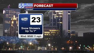 Light snow, much colder Friday