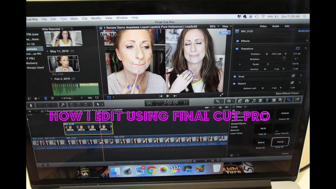 How I Edit my Videos | Final Cut Pro | LisaSz09 - YouTube