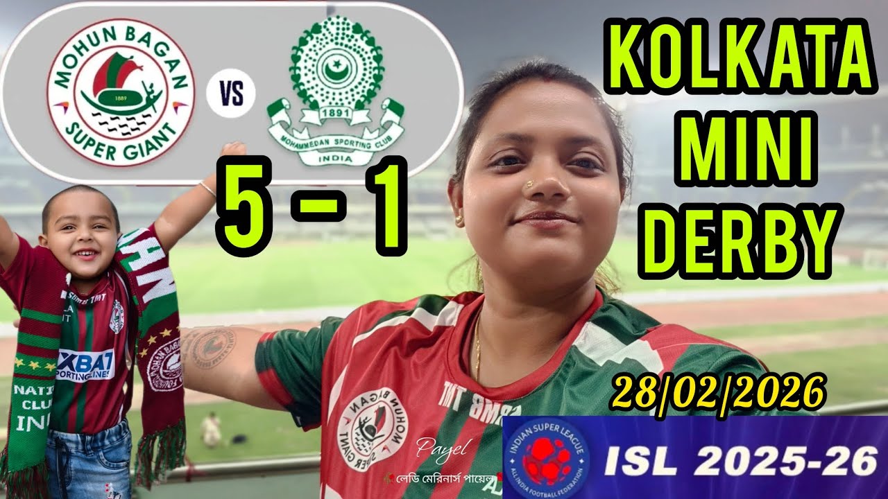 Mohun Bagan SG vs Mohammedan SC MBSG 5-1 MSC, ISL 2025-26