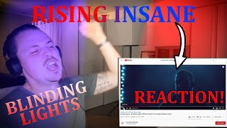 METAL SINGER REACTS | BLINDING LIGHTS METAL COVER - RISING INSANE | BLUE SKY THEORY | REACTION |