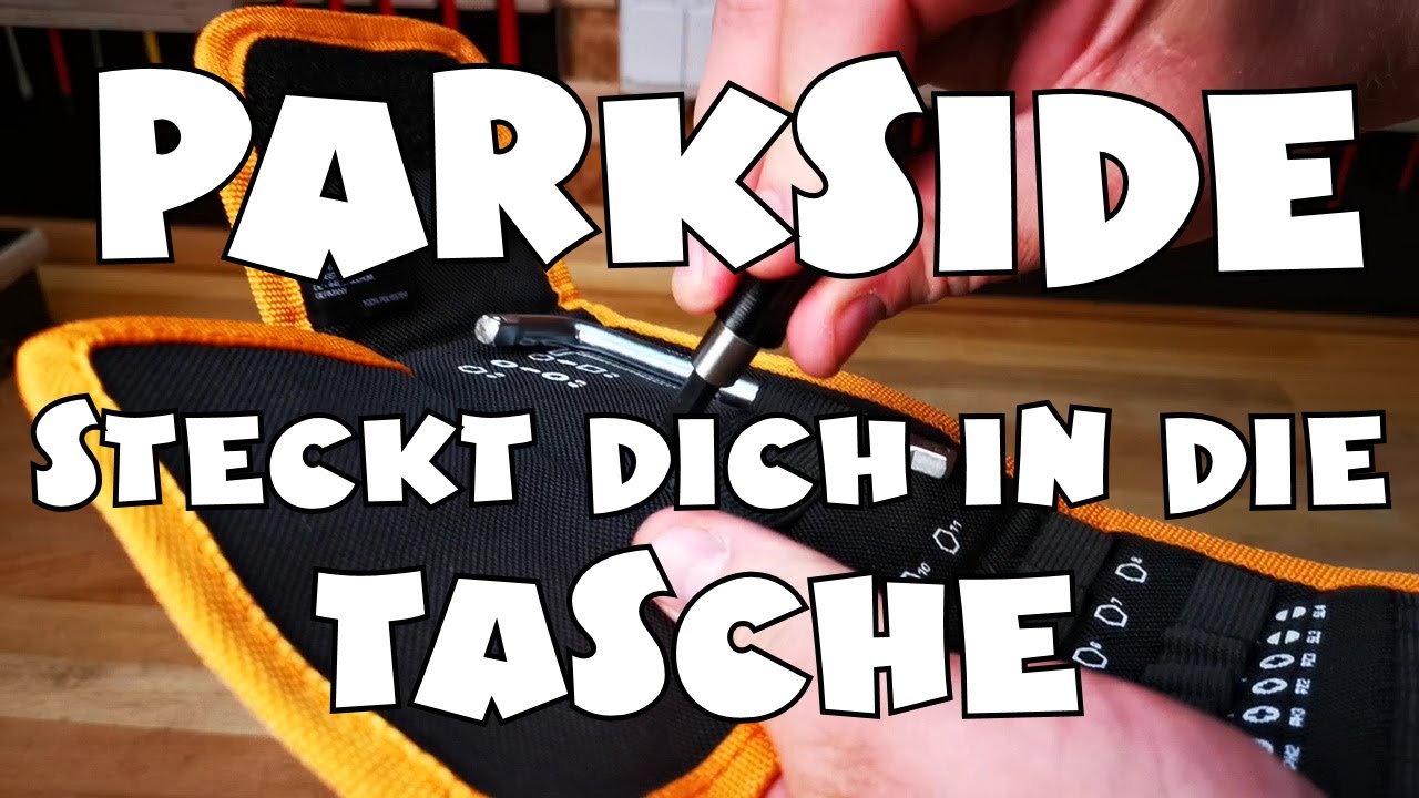 PARKSIDE Bohrer Bit und Stecknuss Set mit Tasche, 18-teilig - YouTube