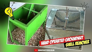 Groundnut Shell Remover Machine| Hand Operated Groundnut Shell Remover| Mechanical Project|