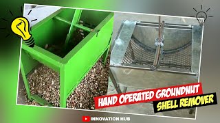 Groundnut Shell Remover Machine| Hand Operated Groundnut Shell Remover| Mechanical Project|