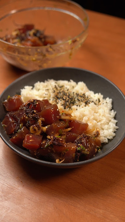 Download lagu Shoyu Ahi Poke #poke #30minutemeals #shorts #recipe