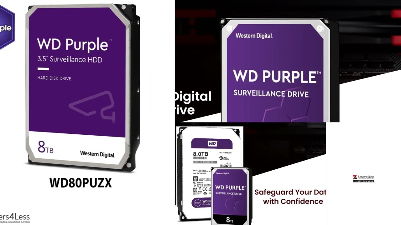WD80PUZX Western Digital Purple 8TB Hard Drive