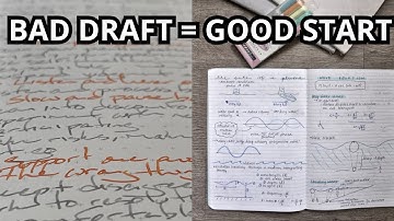 IS YOUR FIRST DRAFT  HORRIBLE??? - Writing tips for beginners