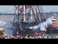 Raw Video: U.S.S. Constitution 21-Gun Salute