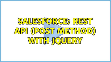 Salesforce: Rest API (POST method) with Jquery