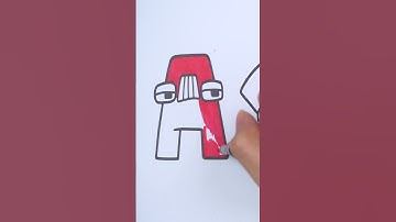 ALPHABET A #drawing #coloring #leland #shorts #alphabet #colorful #coloringforkid #abcd