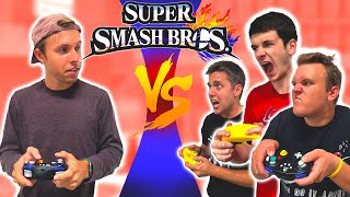 1v3 Super Smash Bros CHALLENGE!!