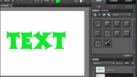 Apply a Text Border in Photoshop Elements