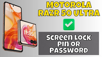 Set Screen Lock Pin or Password Motorola Razr 50 Ultra || How to Set Screen Lock Pin or Password
