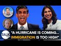 “A Hurricane Is Coming, Immigration Is Too High” Says Suella Braverman At Tory Party Conference