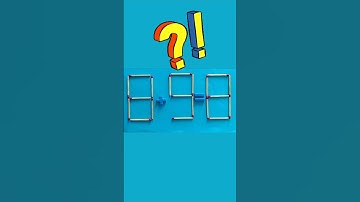 move 1 matchstick to fix the equation|Matchstick puzzle 8+9=8 #matchstickpuzzle  #matchstickriddles