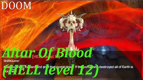 Doom SnapMap - Altar Of Blood (HELL level 12)