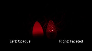 New C7 LED 7 Color Changing Bulb Comparison Faceted vs  Opaque