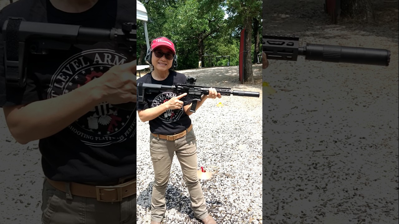 Next Level Armament AR- 9mm pistol, 65 yard shots