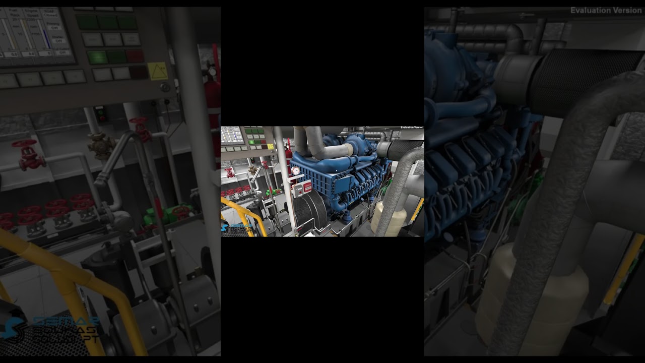 Engine Room Simulator 3D Interactive for Tugboat II 