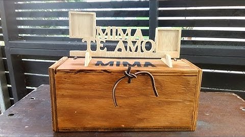 Scroll Saw name with picture frame and box