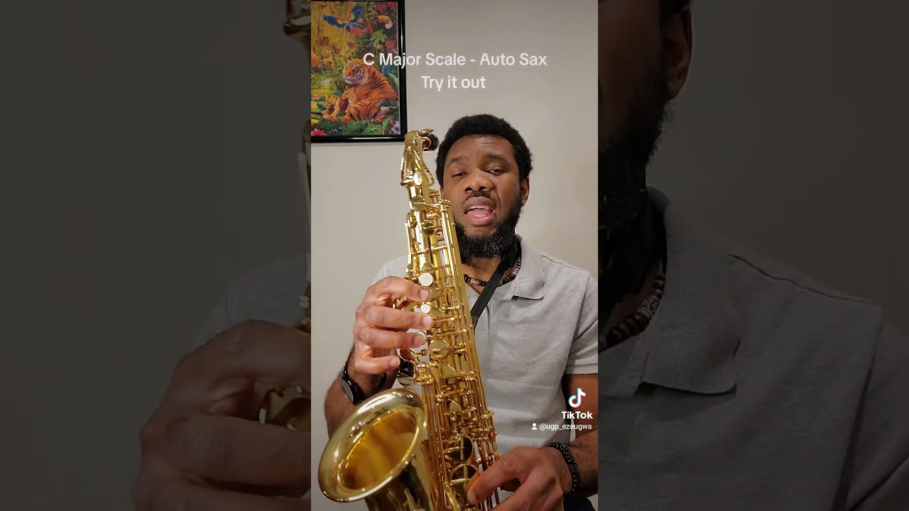 play C Major scale on Alto Saxophone- UGP 